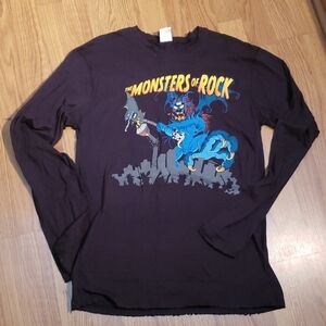 Ozzy Osbourne "Monsters of Rock Calgary" 2008 Long Sleeve Tee M Winterland Rare